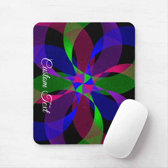 3D 2D Hybrid Geometric Mouse Pad Mousepad (Mit Mouse)