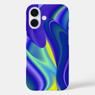 3D Abstrakte Regenbogenkunst iPhone 16 Hülle