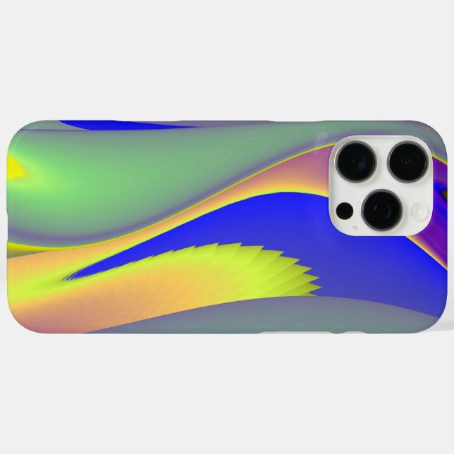 3D Abstrakte Regenbogenkunst iPhone 16 Pro Max Hülle (Rückseite (Horizontal))
