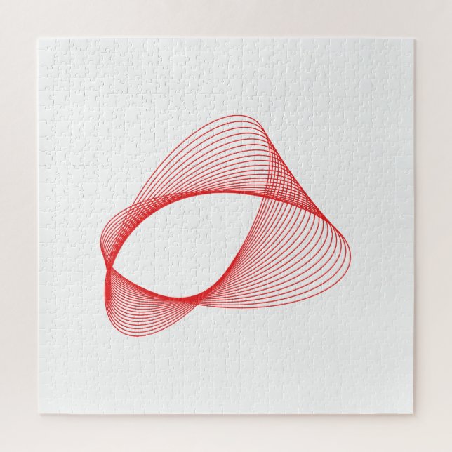 3D abstrakte rote Form (Vertikal)