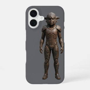 3D-Alien-Krieger-Statue Sci-Fi-Handyhülle iPhone 16 Hülle