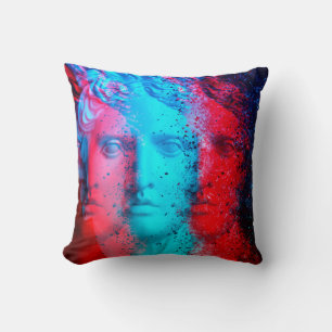 3D Anaglypheneffekt. Covid-Mutanten. David Apollo. Kissen