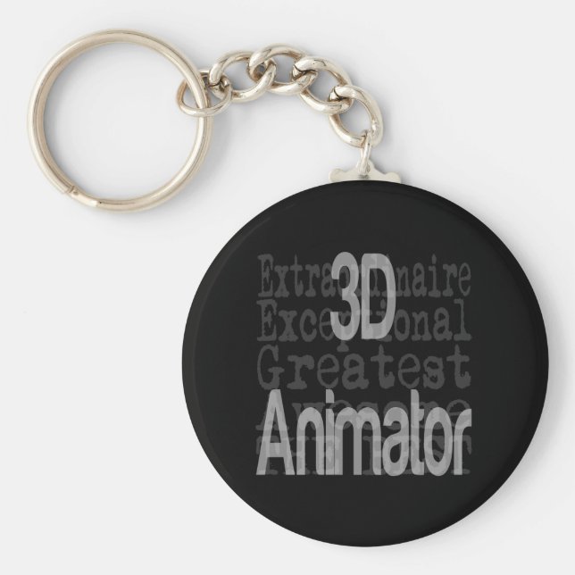 3D Animator Extraordinator Schlüsselanhänger (Vorne)