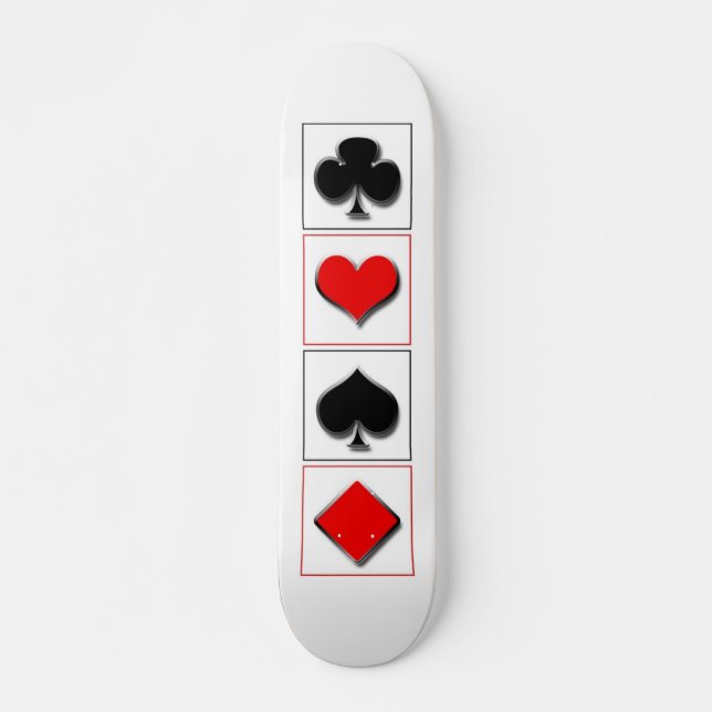 3D-Anzug für Spielkarten Skateboard (Vorne)