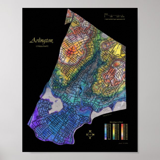 3D Arlington Print Poster (Vorne)