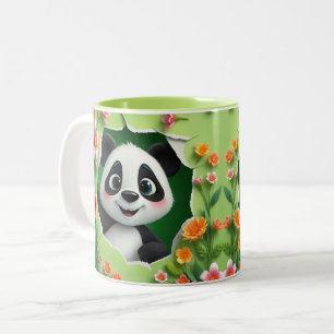 3D-Babypanda-Loch in einer Wand Tasse Wrapper-Desi