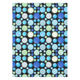 3D-Balls-Muster.01.b Schwarze BG Tischdecke