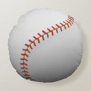 3D-Baseballball Rundes Kissen