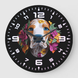 3D-Beagle Große Wanduhr