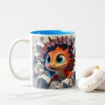 3D Bébé mignon Dragon Hot cacao Café Animaux Mug
