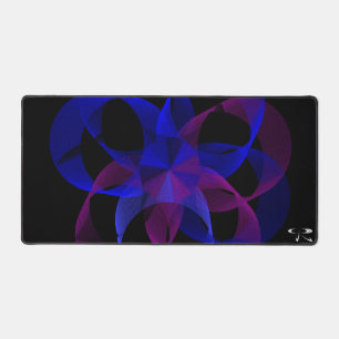 3D bis 2D Geometrische Zylinderring-Maus-Pad-Mat Schreibtischunterlage