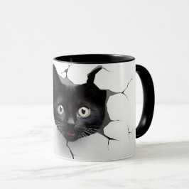 3D Black Cat Tasse 10