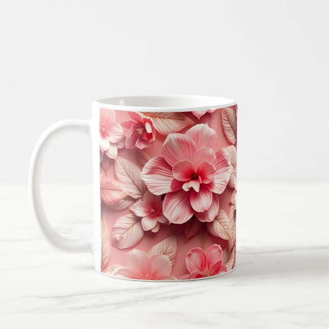3D-Blumen Kaffeetasse (Links)