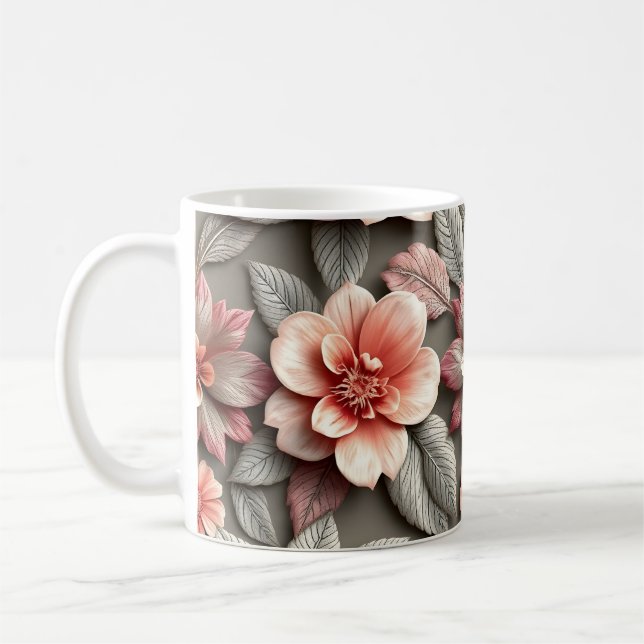 3D-Blumen Kaffeetasse (Links)