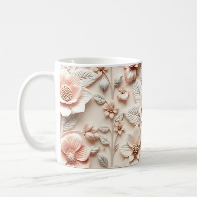 3D-Blumen Kaffeetasse (Links)