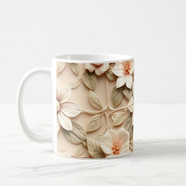 3D-Blumen Kaffeetasse (Links)