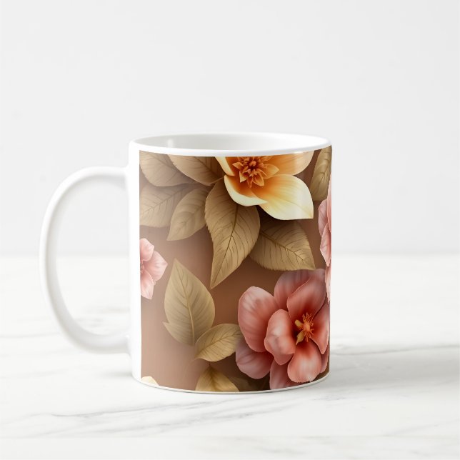 3D-Blumen Kaffeetasse (Links)