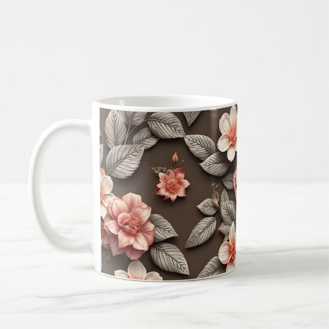 3D-Blumen Kaffeetasse (Links)
