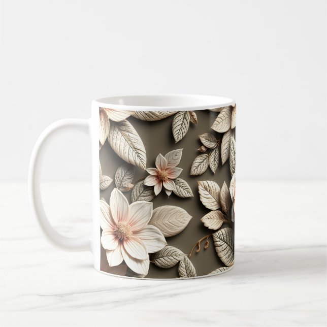 3D-Blumen Kaffeetasse (Links)