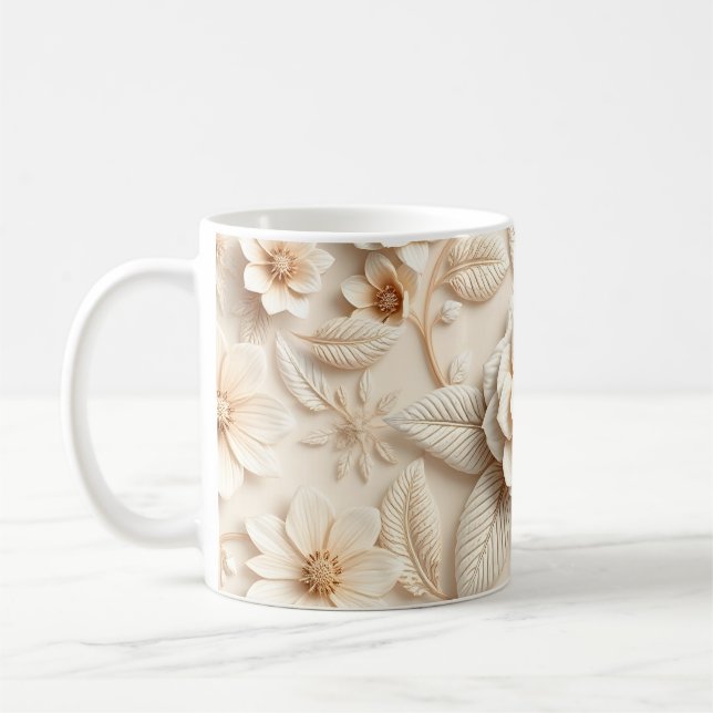 3D-Blumen Kaffeetasse (Links)