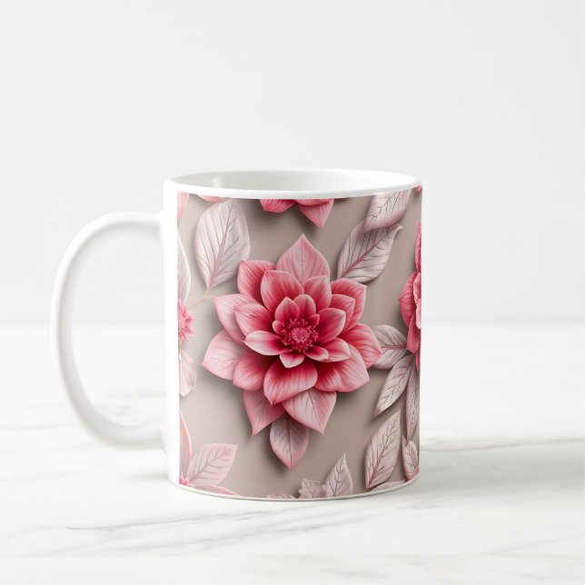 3D-Blumen Kaffeetasse (Links)