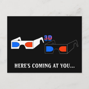 3D-Brille Postkarte