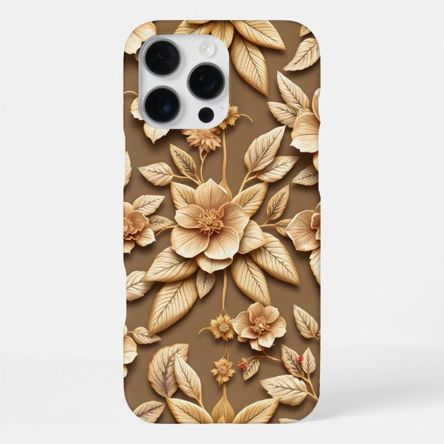 3D Bunte Blume iPhone 16 Pro Max Hülle (Rückseite)