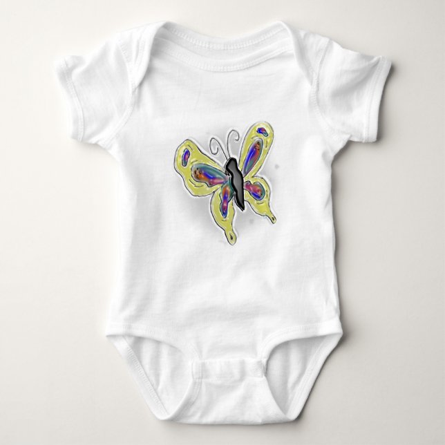 3D Butterfly Baby Strampler (Vorderseite)