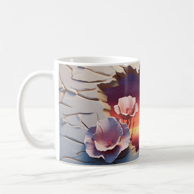 3D Canyon im Dusk-Design Kaffeetasse (Links)