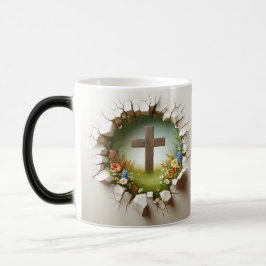 3D Christian Cross Verwandlungstasse