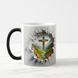 3D Christian Cross Verwandlungstasse