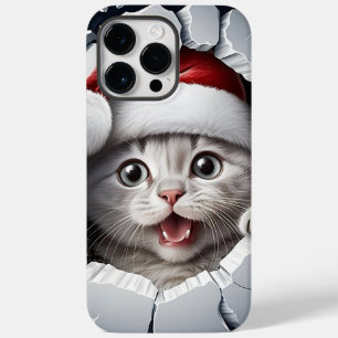 3D Christmas Kitten Case-Mate iPhone 14 Pro Max Hülle