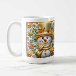 3D Christmas Snowman  Kaffeetasse