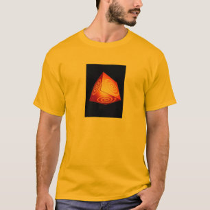 3D Cube mit Pinwheel Design T-Shirt