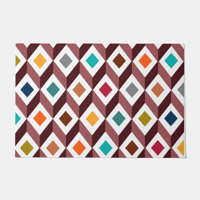 3D-Cubes Fußmatte (Vorderseite)