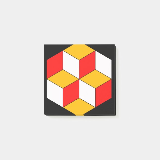 3d cubes post-it klebezettel (Vorderseite)