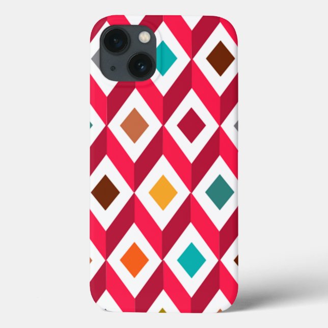 3D-Cubes rosa Case-Mate iPhone Hülle (Rückseite)
