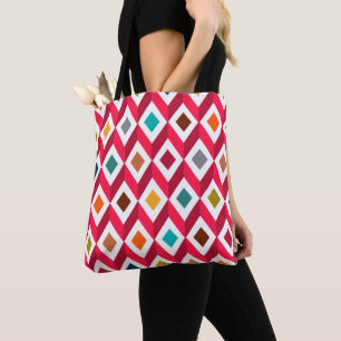 3D-Cubes rosa Tasche