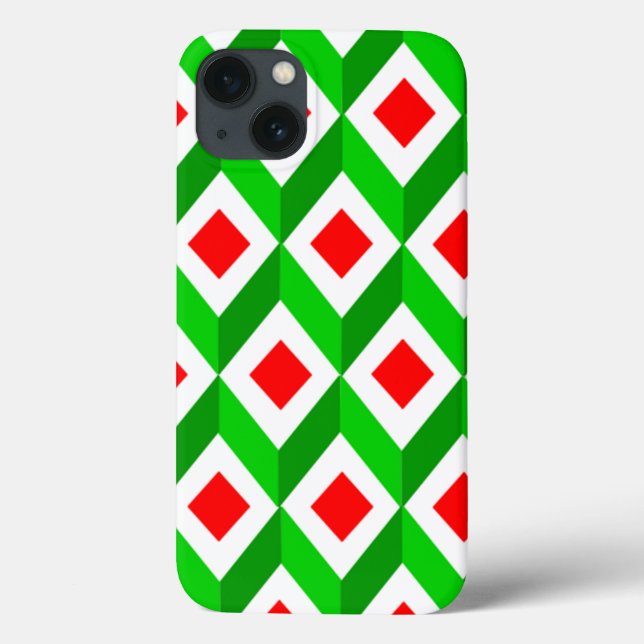 3D Cubes Weihnachten Case-Mate iPhone Hülle (Rückseite)