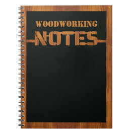 3D Cutout Woodwork auf schwarz Notizblock