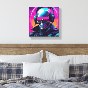 3D-Cyberpunk-Leinwand  Leinwanddruck