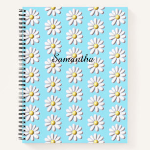 3D Daisy-Blume Notizbuch