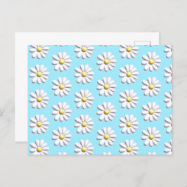 3D Daisy-Blume Postkarte
