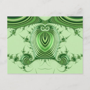 ~ 3D Design Pattern ~ Weihnachten Grüntöne ~ Postkarte