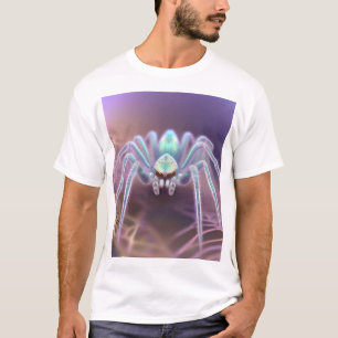3D Dimensional Fraktal Art Spider, T-Shirt