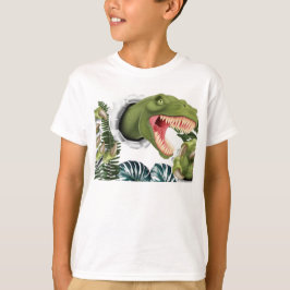 3D Dinosaur Birthday T-Shirt