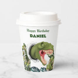 3D-Dinosaur-Geburtstag Pappbecher