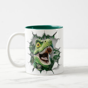 3D Dinosaurier Hot Cocoa Kinder Zweifarbige Tasse