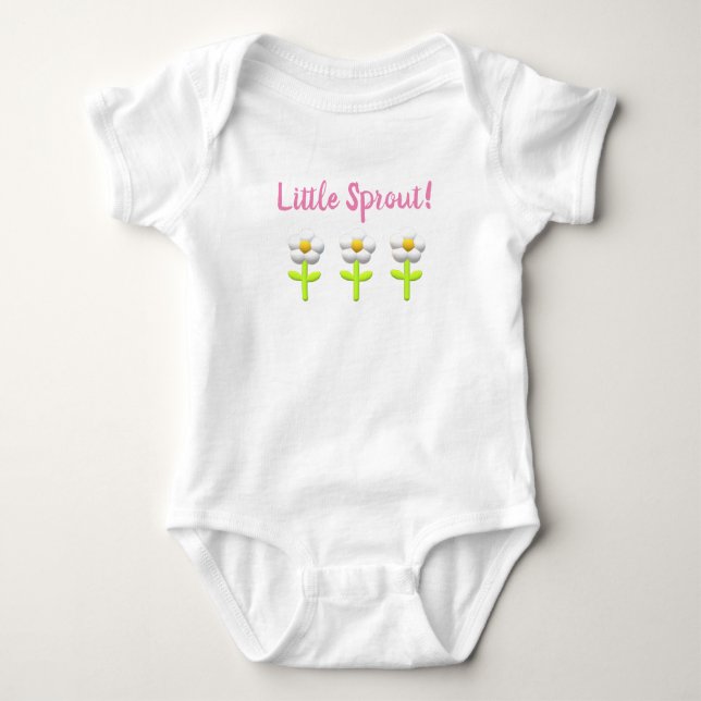 3D-Disy "Little Sprout" - Baby Strampler (Vorderseite)