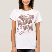 3D-DRAchen-Design mit Marmoreffekt und goldenen Ak